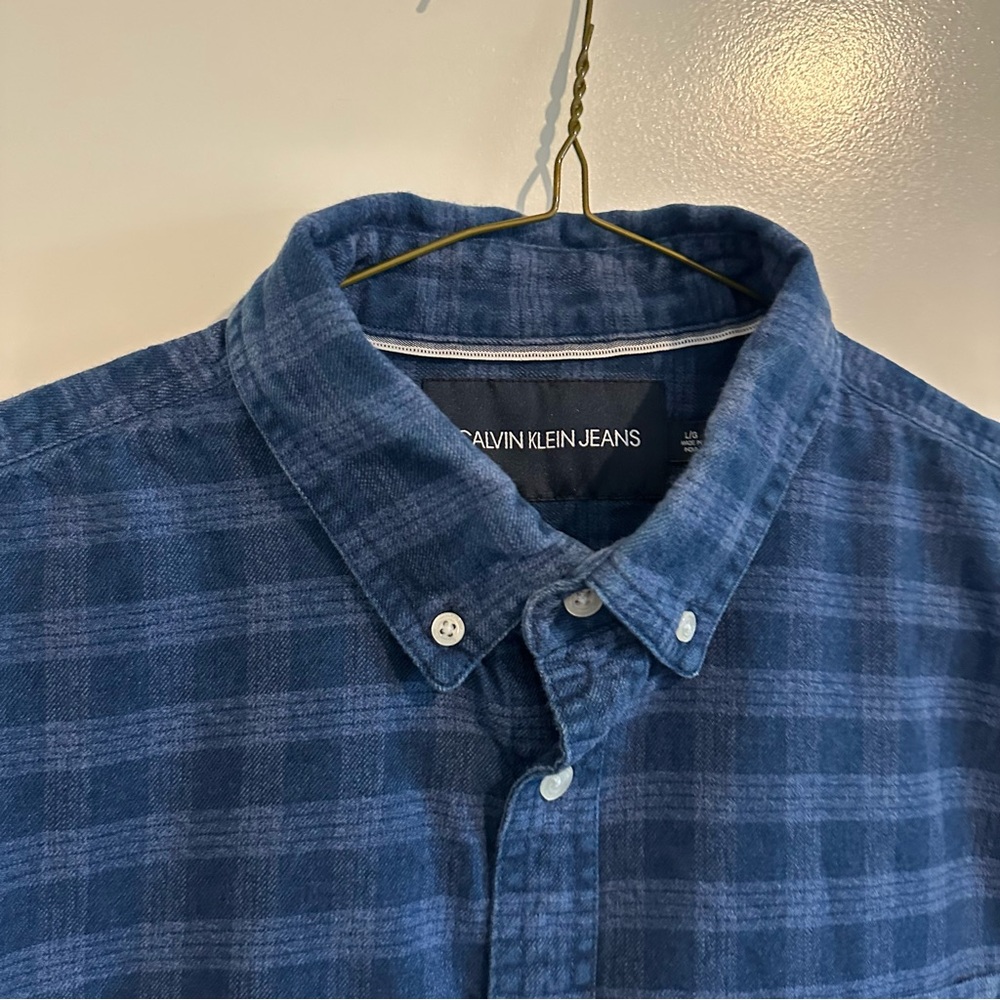 Calvin Klein Jeans Blue Shirt sz L